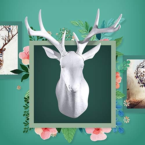 Rustic Wall Decor Deer Antlers (Large Black Deer)