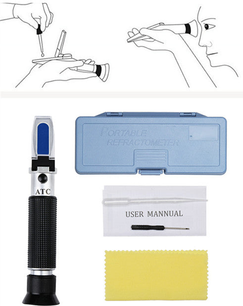 Refractometer alcohol detector