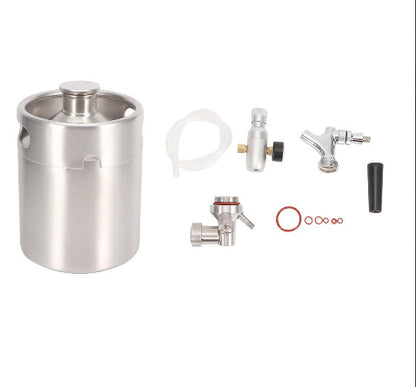 2L Stainless Steel Wine Beer Keg Home Beer Dispenser Growler Beer