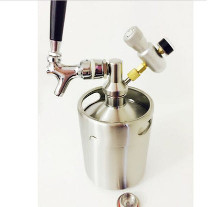 2L Stainless Steel Wine Beer Keg Home Beer Dispenser Growler Beer