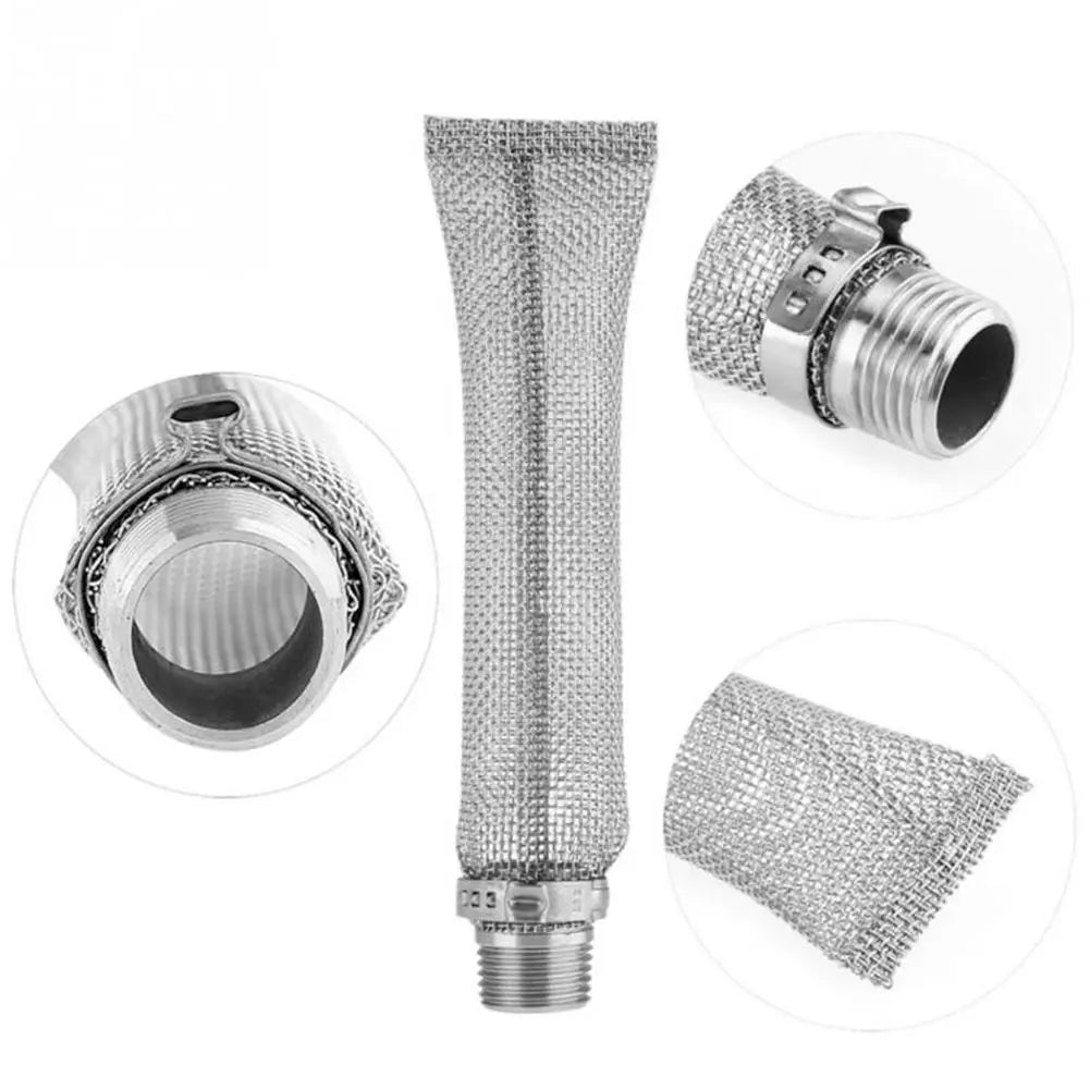 6/12inch Stainless Steel Beer Filter Brewing Kettle Bazooka Screen  Multifunction Mesh Strainer Wine Thread Tun Home Tools