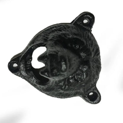 Cast Iron Bear head Beer Bottle Opener wall mount