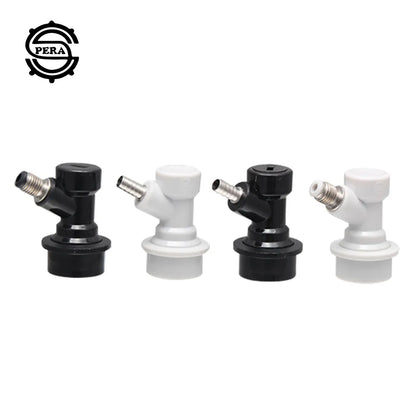 Beer Keg Connector Dispenser Ball Lock Keg Disconnect Liquid / Gas Connectors 1/4'' For Ball Lock Keg Swivel Nut Homebrew Tools