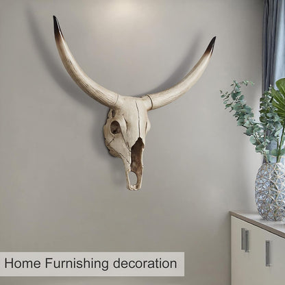 Rustic Wall Decor Deer Antlers (Large Black Deer)